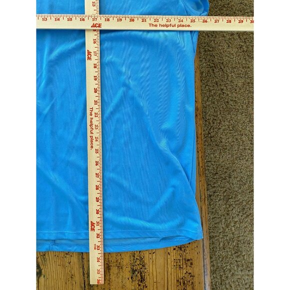 Nike Dri-Fit Mens Blue Polo Shirt XXL Standard Fit Recycled Polyester collared - Picture 6 of 6